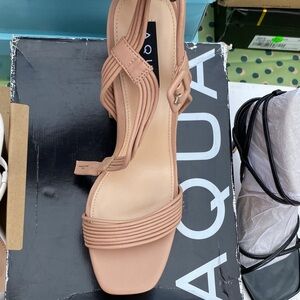 Aqua Women's Nude Sandals
